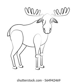 deer cartoon icon