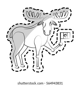 deer cartoon icon