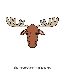 deer cartoon icon