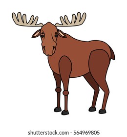 deer cartoon icon