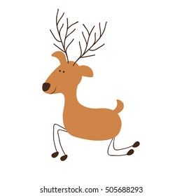 deer cartoon icon image 