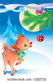 Deer in Christmas