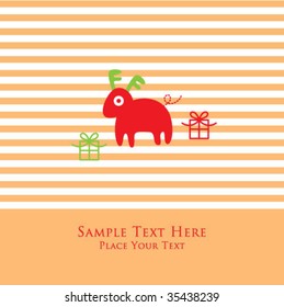 deer christmas greeting