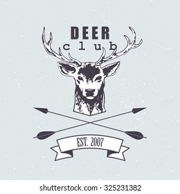 Deer club emblem