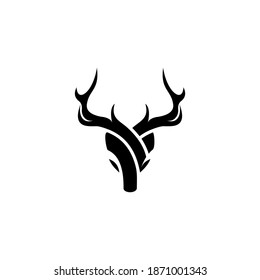logo y vector de diseño de ciervo