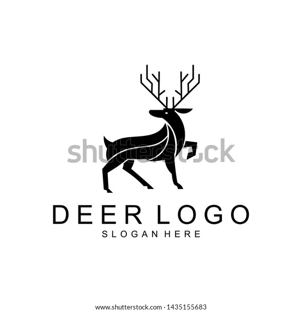 Deer Creative Logo Design Inspiration Download Stock Vector Royalty Free