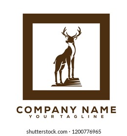 Deer Creative Logo Modern Simple Vector Designs Brand logo