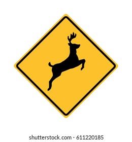 Deer Crossing Sign