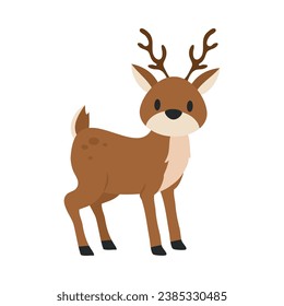 deer cute illustration vector isolated