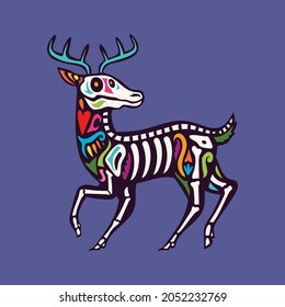 Deer Dia de muertos, Day of the dead