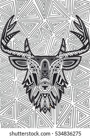 Deer Doodle Art