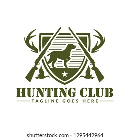 Deer Or Duck Hunting Logo, Club And Sports