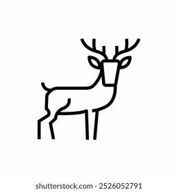 deer elk icon sign vector