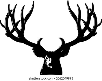 deer elk vector for fishing hunting logo company 