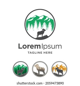 deer emblem logo with multiple concept