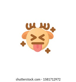 Deer Emoji , Joke Emoticon.