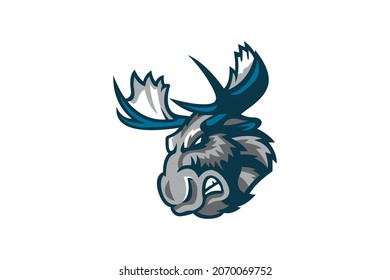 deer esport logo mascot image