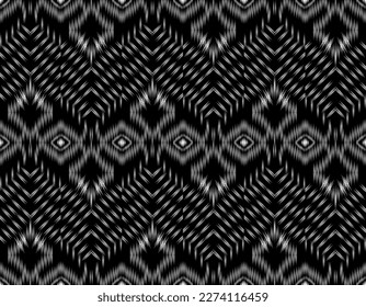 Deer Ethnic oriental ikat seamless pattern traditional.Mexican Aztec.Native Americans.Boho chic digital art.For background,wallpaper,clothing,wrapping,fabric,print,Vector illustration.embroidery style