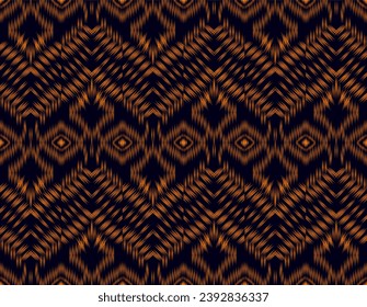 Deer Ethnic oriental ikat seamless pattern traditional.Mexican Aztec.Native Americans.Boho chic digital art.For background,wallpaper,clothing,wrapping,fabric,print,Vector illustration.embroidery style