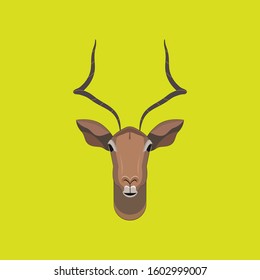 Deer face vector art illustrion