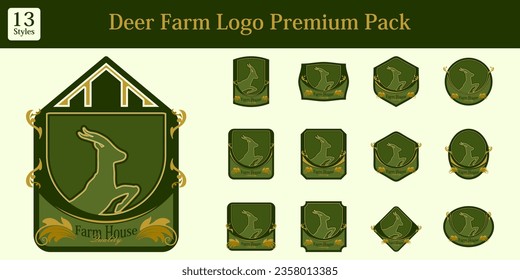 Logo-Premium-Paket für Wildtiere mit klassischem Rahmen