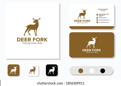 Deer and Fork Design Concept and Business Card