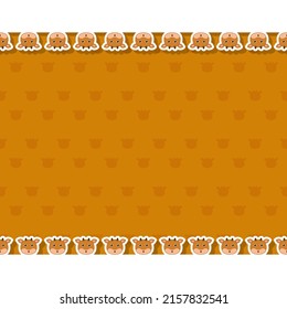 Deer with frame for banner, poster, and greeting card