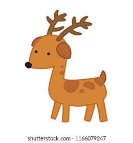 Deer. Funny drawing for children