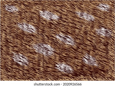 deer fur seamless background vector illustration