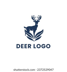 Deer Gradient Colorful Logo. Deer Head Logo Design. Deer Logo Vector illustration.