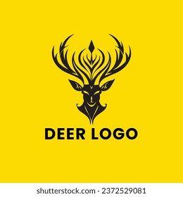 Deer Gradient Colorful Logo. Deer Head Logo Design. Deer Logo Vector illustration.
