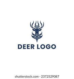 Deer Gradient Colorful Logo. Deer Head Logo Design. Deer Logo Vector illustration.