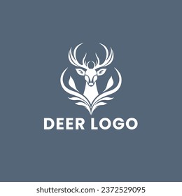 Deer Gradient Colorful Logo. Deer Head Logo Design. Deer Logo Vector illustration.