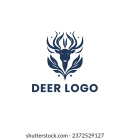Deer Gradient Colorful Logo. Deer Head Logo Design. Deer Logo Vector illustration.
