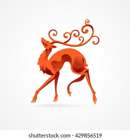 Deer gradient style logo