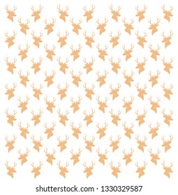 deer head background and vector