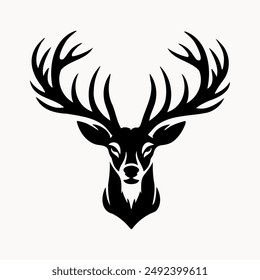 Cabeza de ciervo, cabeza de buck, caza de ciervos PNG, Vector de ciervos, Descarga instantánea, archivos de corte, Cricut, archivos de corte de silueta, archivos de Vector para cricut