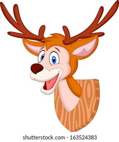 Deer head cartoon