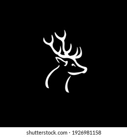 Deer head creative design logo vector