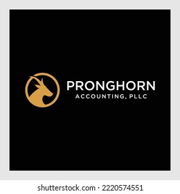  Logo für kreatives Hirschkopf-Design, Vektorgrafik