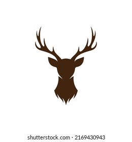 Deer head creative logo design vector