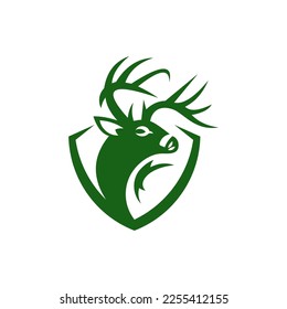 Deer head creative vector logo design. Deer illustration