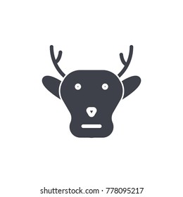 deer head icon glyph