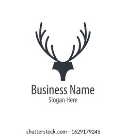 Deer head icon illustraation design