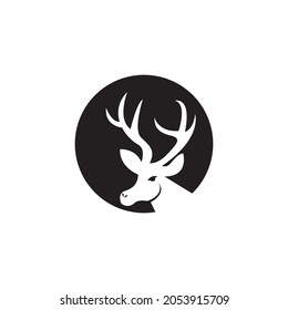 Deer head icon and symbol vector template illustration