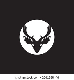 Deer head icon and symbol vector template illustration
