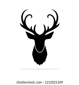 Deer Head icon. Vector concept illustration for design.