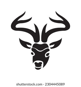 deer head icon vector design template