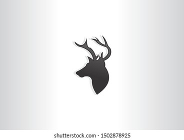 Deer head Icon Vector Logo design.