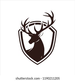 deer head illustration - hunt deer illustration - deer icon